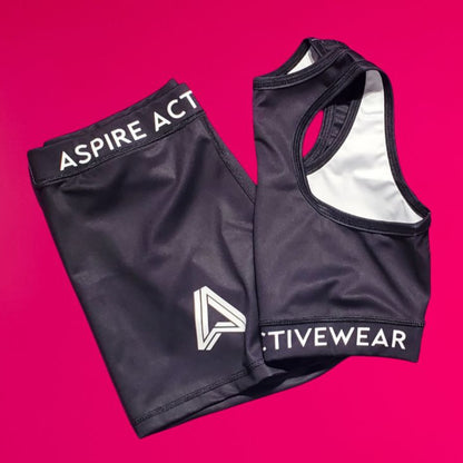 ASPIRE ESSENTIAL Performance Set. Short & Bra l Black