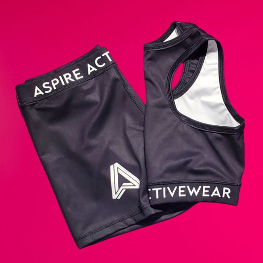 ASPIRE ESSENTIAL Performance Set. Short & Bra l Black